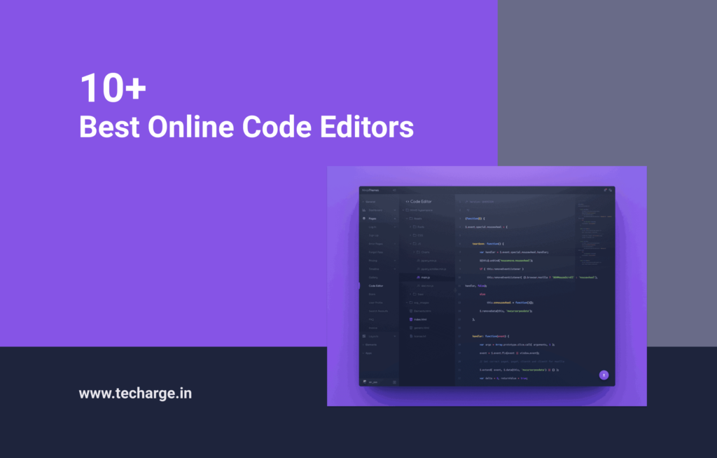 Best Online Code Editors For Web Developers - TECHARGE