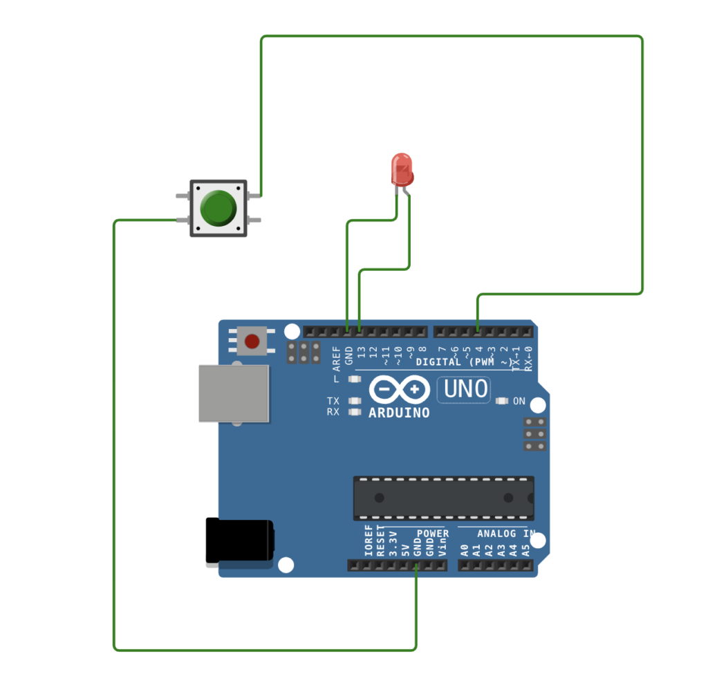 Push Button Control System for Light ON/OFF using Aurdino Uno